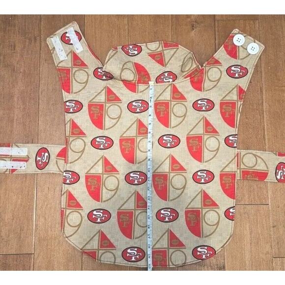 Custom San Francisco 49ers NFL Football Dog Vest Jacket Bulldog Large - Picture 4 of 6